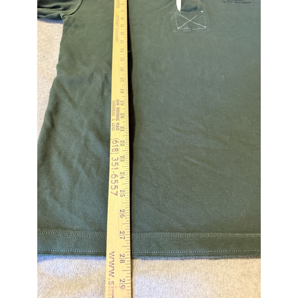 Jameson Whiskey Green Embroidered Long Sleeve Rugby Polo Shirt Men's Medium - Picture 14 of 14